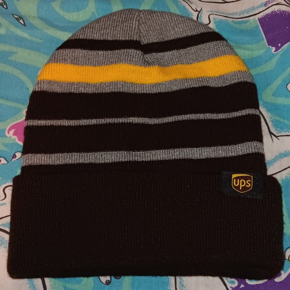 New UPS Employee Worker Winter Knit Beanie Hat Cap